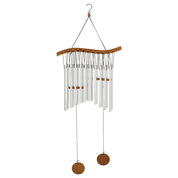 29.75" Silver Wave Wood/Metal Kyoto Chime 1