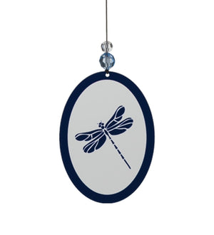 30" Silver Dragonfly Wood/Metal/Acrylic Elegant Chime 2