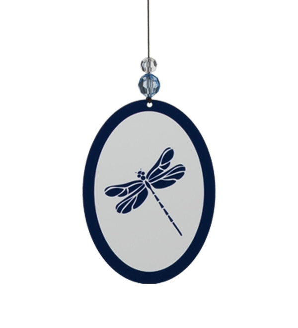 30" Silver Dragonfly Wood/Metal/Acrylic Elegant Chime 2