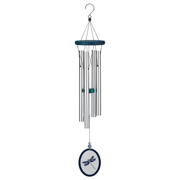 30" Silver Dragonfly Wood/Metal/Acrylic Elegant Chime 1