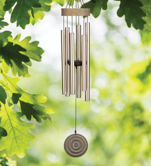 32.5" Gold Aluminum/Metal/Resin Medallion Chime 3