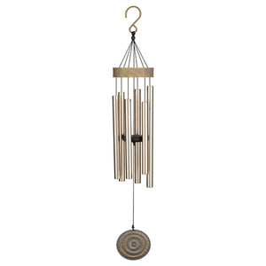 32.5" Gold Aluminum/Metal/Resin Medallion Chime 1