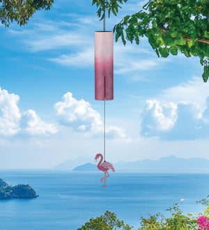 2" Metal Flamingo Shoreline Wind Bell 3