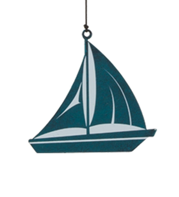 2" Metal Sail Boat Shoreline Wind Bell 2