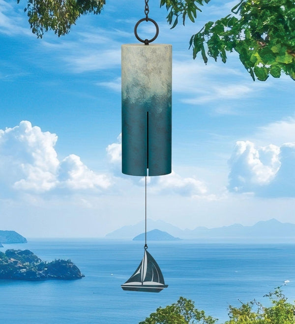 4" Metal Sail Boat Shoreline Wind Bell 3