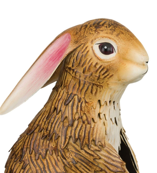 8" Brown Metal Bunny Décor 2