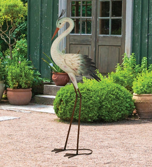 16.75" Grey Down Crane Decor 3