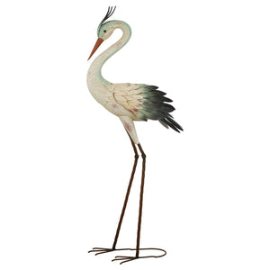16.75" Grey Down Crane Decor 1