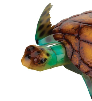 22" LG Brown Sea Turtle Decor 2