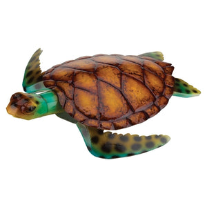 22" LG Brown Sea Turtle Decor 1