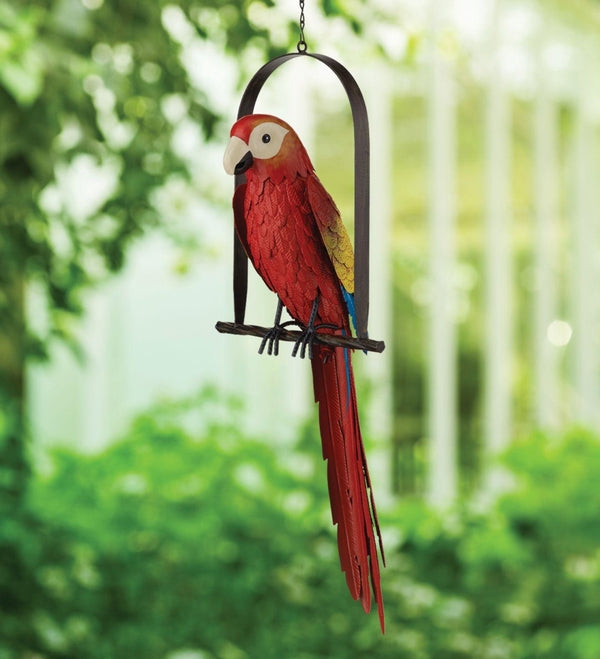 24.75" Macaw Parrot on Swing Decor 3