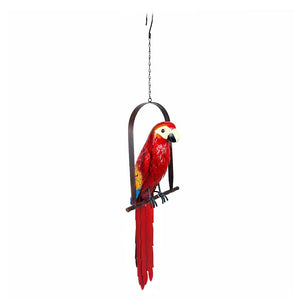 24.75" Macaw Parrot on Swing Decor 1