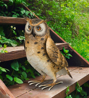 14" Long Eared Owl Decor 3