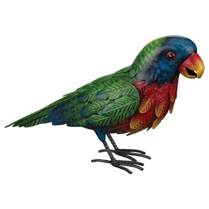 13" Rainbow Loirkeet Parrot on Swing Decor 1