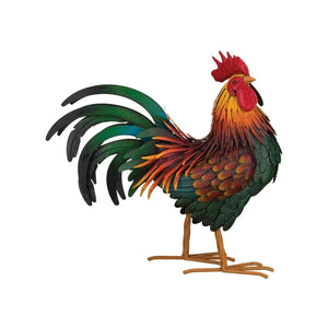 18" Rhode Island Red Rooster Decor MED 1
