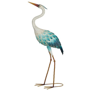 37" Blue UP Crane Decor 1