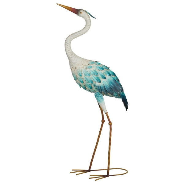 37" Blue UP Crane Decor 1