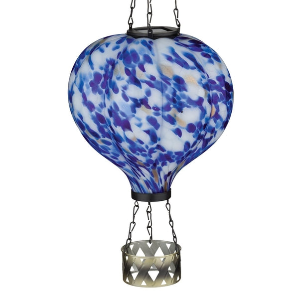20" Blue Murano HAB Solar Lantern 1