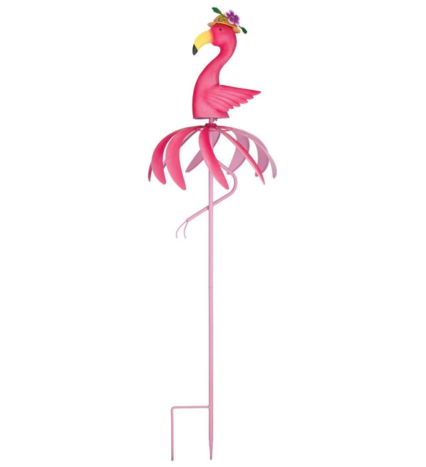 39.25" Textured Bird Flamingo Regal Art & Gift Spinner Stake 2