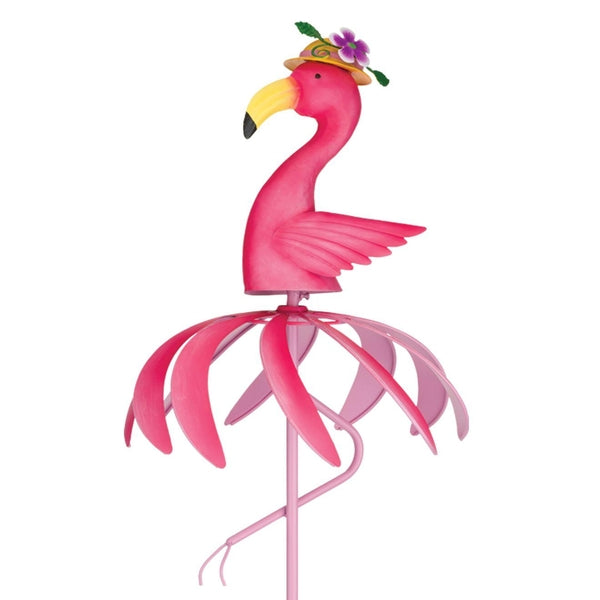 39.25" Textured Bird Flamingo Regal Art & Gift Spinner Stake 1