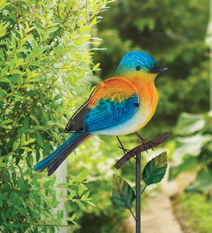 36" Songbird Blue Bird Garden Stake 3