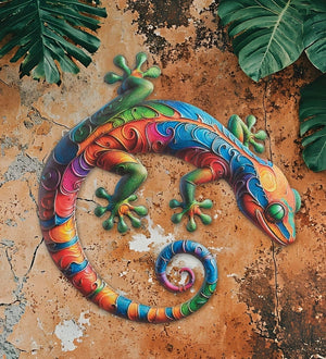 16" Burano Multicolor Gecko Decor 3