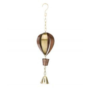 17" Hot Air Balloon Metal Garden Bell 1