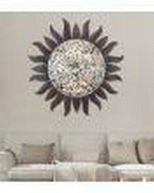 36" Copper Dazzle Sun Wall Decor 2