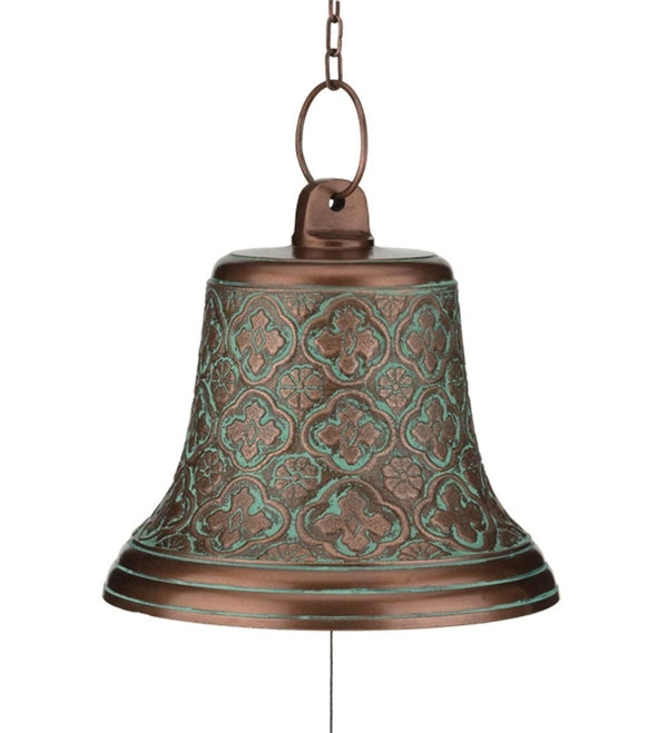 9.75" Copper Patina Wind Bell 2