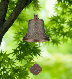 9.75" Copper Patina Wind Bell 3
