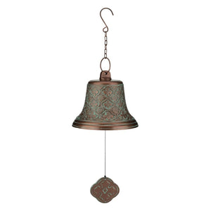 9.75" Copper Patina Wind Bell 1