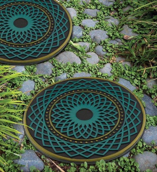 12" Kaleidoscope Stepping Stone 3