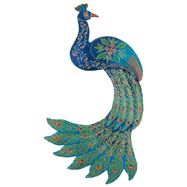 26" Peacock Green Wall Decor 1