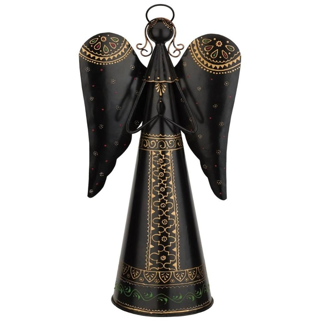 23" Henna Black/Gold Angel Decor 1