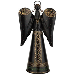 23" Henna Black/Gold Angel Decor 1