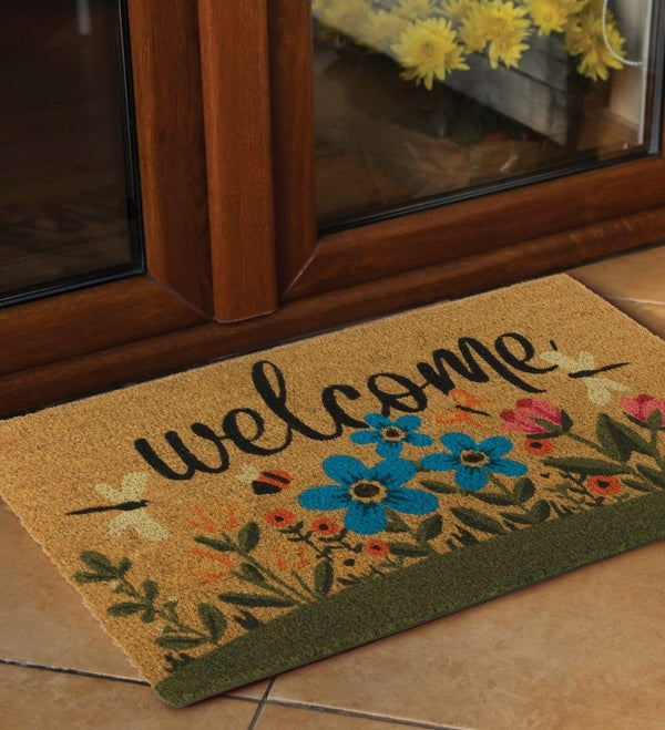 18" x 30" Flowers Doormat Coir 2