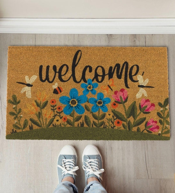 18" x 30" Flowers Doormat Coir 3