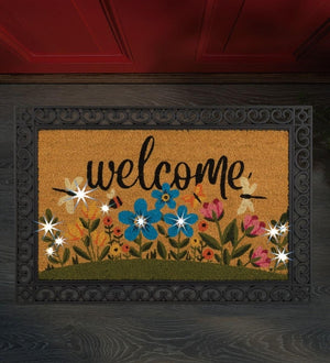 24" x 36" Coir Flower Doormat LED 3