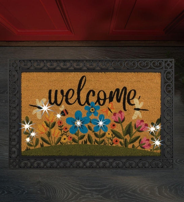 24" x 36" Coir Flower Doormat LED 3