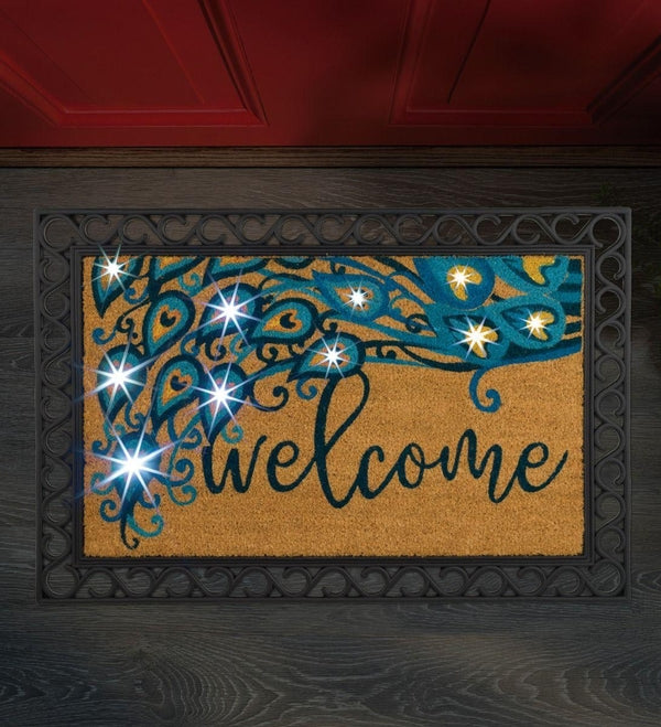 24" x 36" Coir Peacock Doormat LED 3