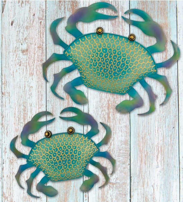 13.75" Crab Wall Decor (Set of 2) 3