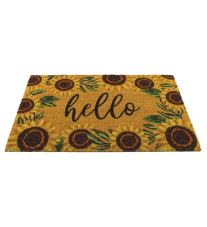 18" x 30" Sunflower Doormat Coir 2