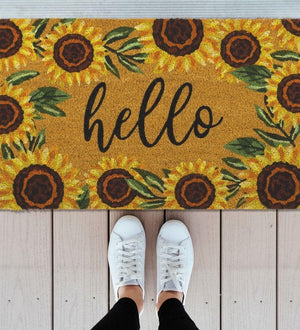 18" x 30" Sunflower Doormat Coir 3