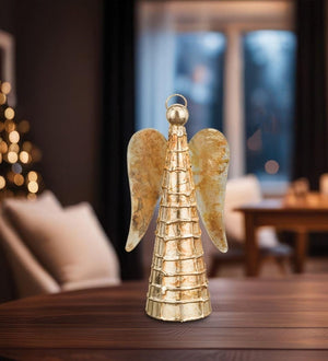 10" Gold Flame Angel Decor 2