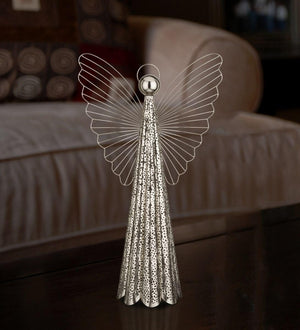 22" Contempo Silver Angel Decor 2