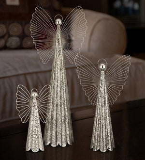 22" Contempo Silver Angel Decor 3