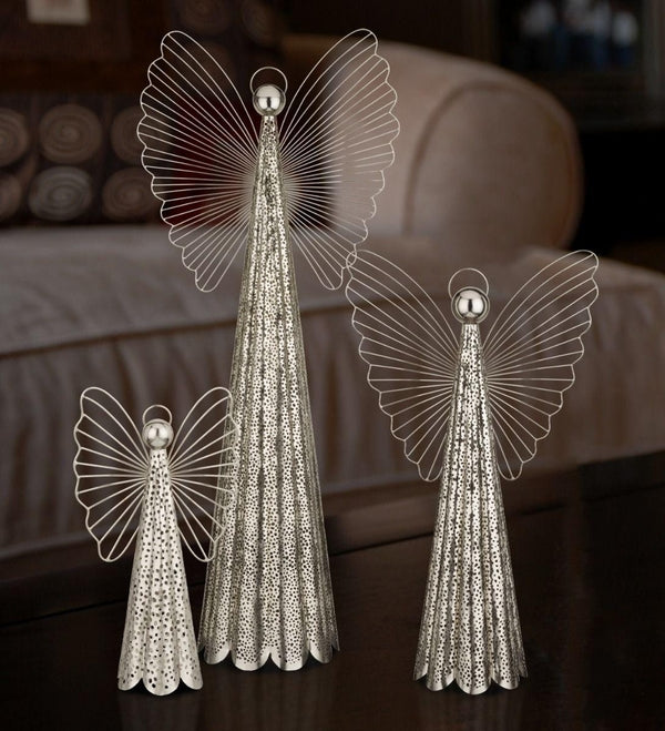22" Contempo Silver Angel Decor 3