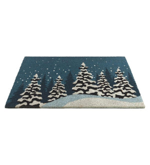 18" x 30" Coir Winter Trees Doormat 2