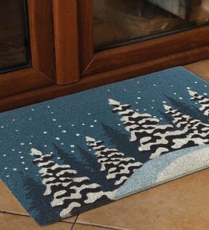 18" x 30" Coir Winter Trees Doormat 3