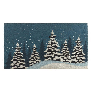18" x 30" Coir Winter Trees Doormat 1